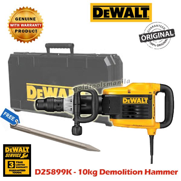 Belegering Concessie Traditioneel DeWALT D25899K- 10kg Demolition Hammer 