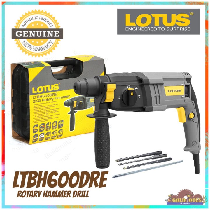 LOTUS LTBH600DRE 3-Modes SDS-Plus Rotary Hammer with Case ( 600W ) |